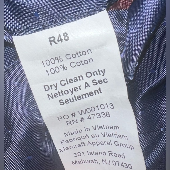 TOMMY HILFIGER MENS SIZE R48
VELVET BLAZER COTTON SILK LAPEL EVENING JACKET - Picture 6 of 6